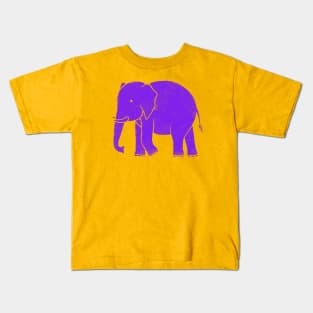 Purple Elephant Kids T-Shirt